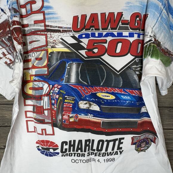 Vintage 1998 NASCAR Winston Cup Series Charlotte UAW-GM 500 Size XXL Chase Auth - Picture 2 of 12